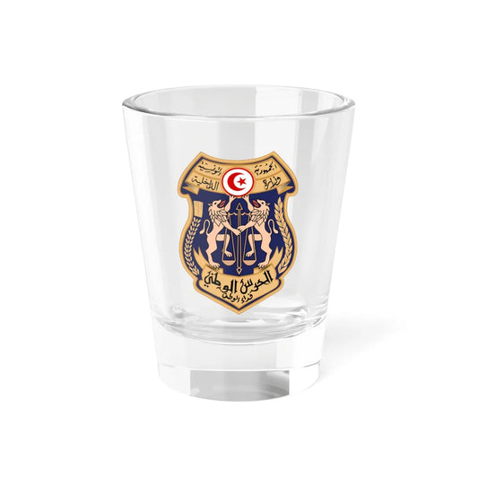 Écusson garde nationale Tunisie (Tunisia) (Coat of Arms) Shot Glass 1.5oz 1.5oz - Go Mug Yourself