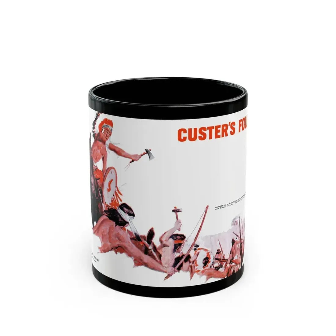 Custer's Folly, Real Magazine, May 1956 - Black Coffee Mug 11oz - Go Mug Yourself