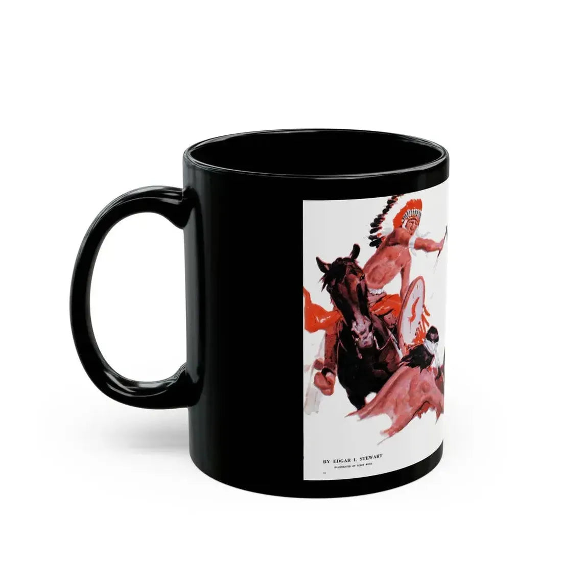 Custer's Folly, Real Magazine, May 1956 - Black Coffee Mug - Go Mug Yourself