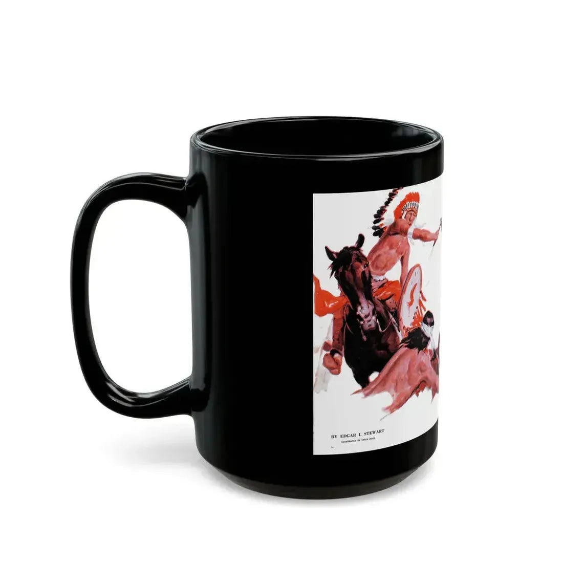 Custer's Folly, Real Magazine, May 1956 - Black Coffee Mug - Go Mug Yourself