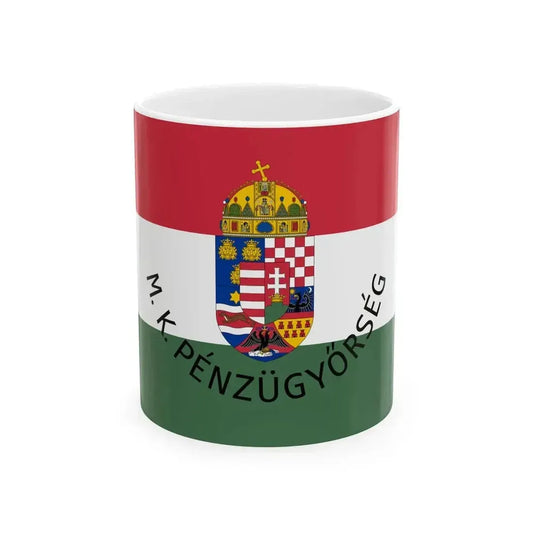 Customs Ensign of Hungary 1896-1915 (Hungary) White Coffee Mug 11oz - Go Mug Yourself