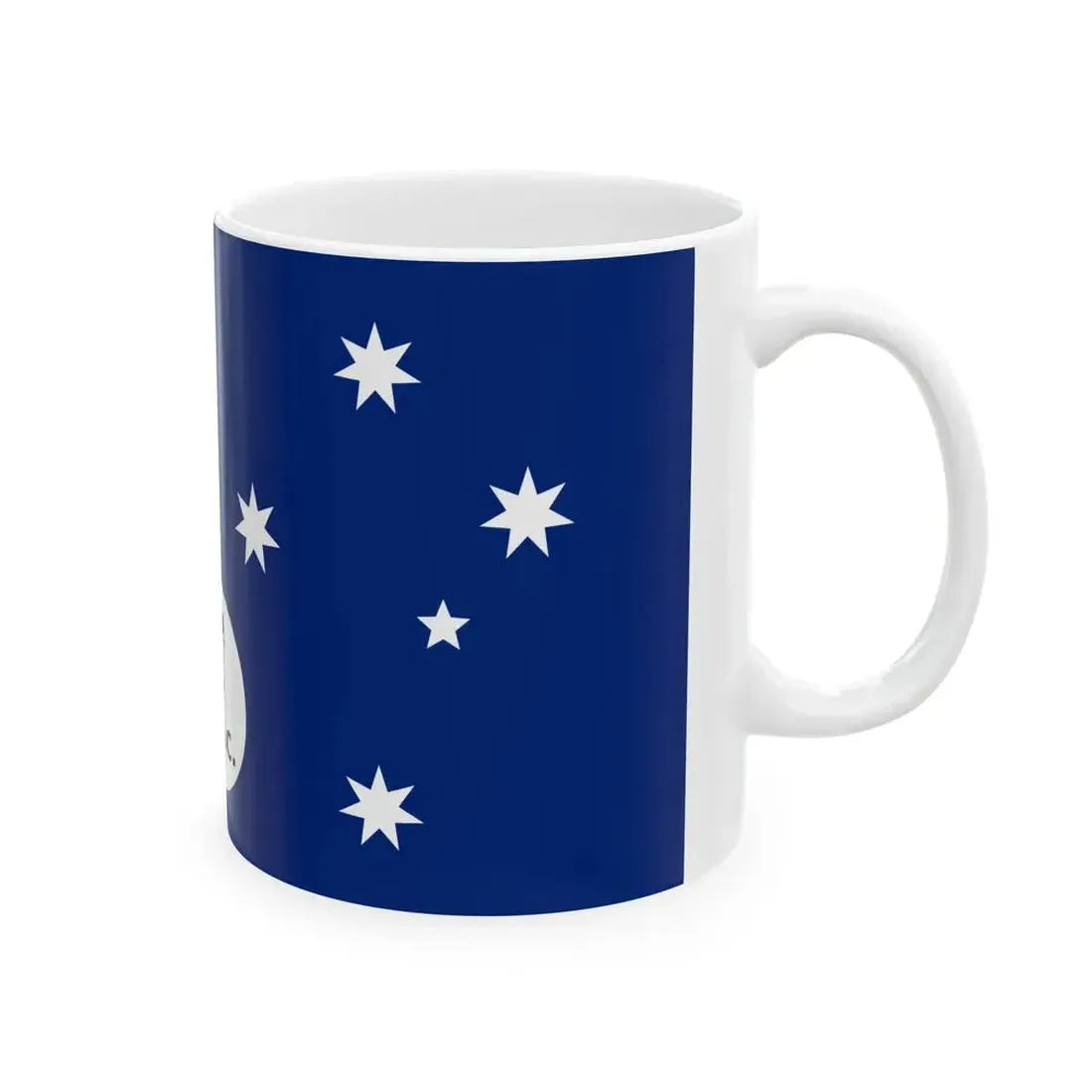 Customs Flag of the Territory of Papua and New Guinea 1949-1952 (Australia) White Coffee Mug - Go Mug Yourself