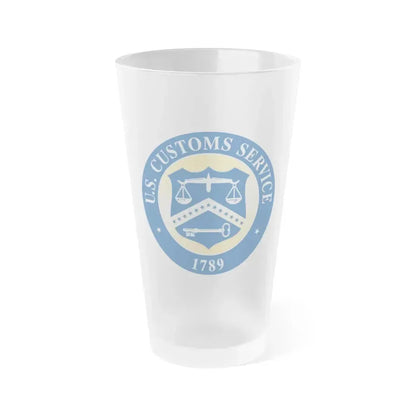 Customs Service - Frosted Pint Glass 16oz 16oz Frosted - Go Mug Yourself