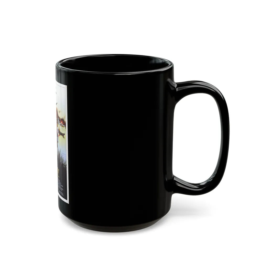 CUT AND RUN 1984 Movie Poster - Black Coffee Mug-Go Mug Yourself