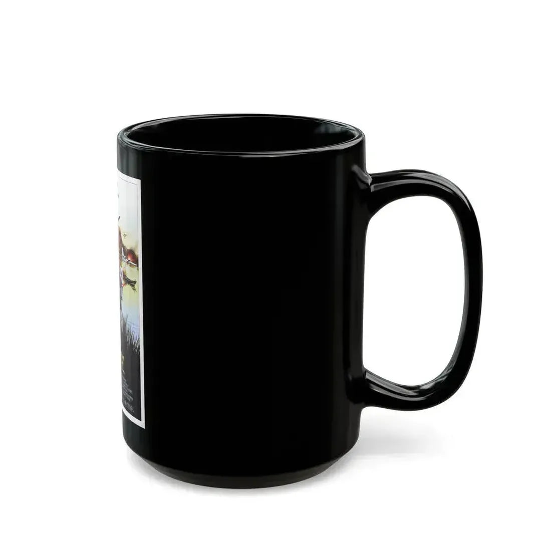 CUT AND RUN 1984 Movie Poster - Black Coffee Mug - Go Mug Yourself