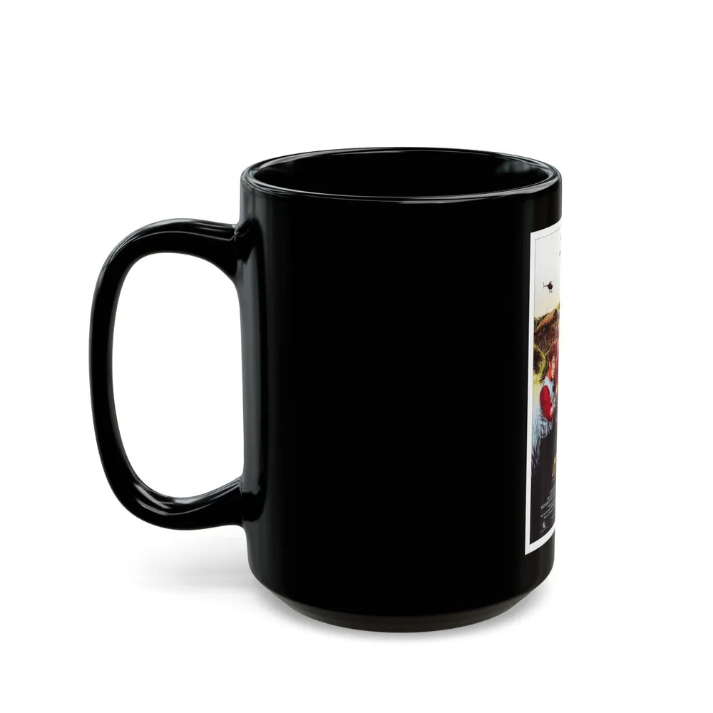 CUT AND RUN 1984 Movie Poster - Black Coffee Mug-Go Mug Yourself