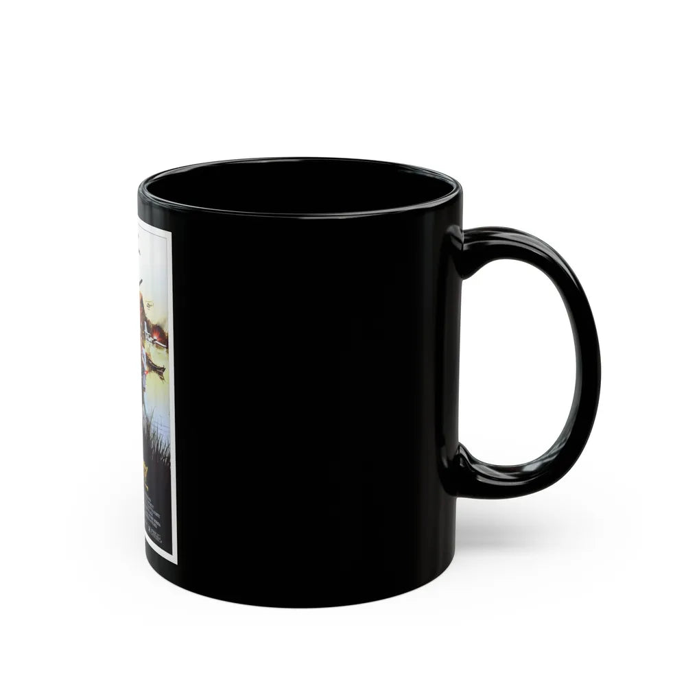 CUT AND RUN 1984 Movie Poster - Black Coffee Mug-Go Mug Yourself