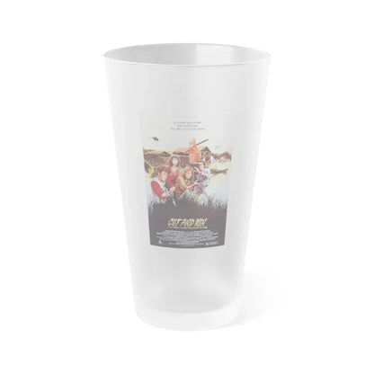 CUT AND RUN 1984 Movie Poster - Frosted Pint Glass 16oz Default Title - Go Mug Yourself