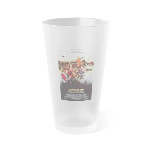 CUT AND RUN 1984 Movie Poster - Frosted Pint Glass 16oz Default Title - Go Mug Yourself