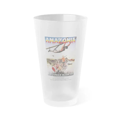 CUT AND RUN (FRENCH) 1984 Movie Poster - Frosted Pint Glass 16oz Default Title - Go Mug Yourself