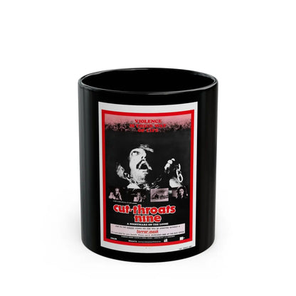 CUT THROATS NINE 1972 Movie Poster - Black Coffee Mug-11oz-Go Mug Yourself