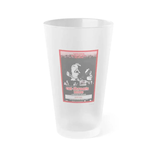 CUT THROATS NINE 1972 Movie Poster - Frosted Pint Glass 16oz Default Title - Go Mug Yourself