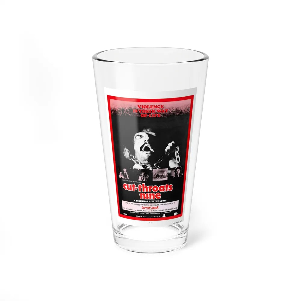 CUT THROATS NINE 1972 Movie Poster - Pint Glass 16oz-16oz-Go Mug Yourself