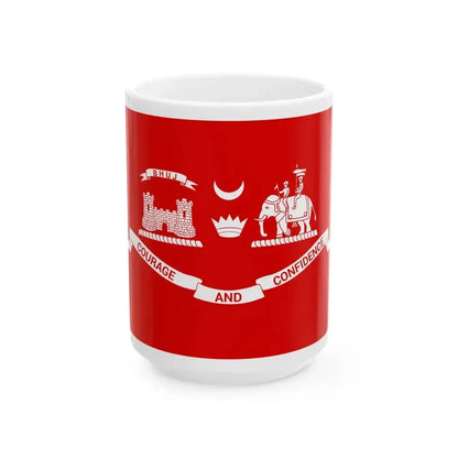 Cutch flag (India) White Coffee Mug 15oz - Go Mug Yourself