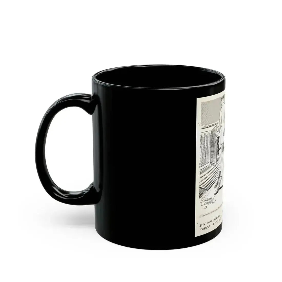 Cuties Daily Comic Strip, 1962 (1) - Black Coffee Mug - Go Mug Yourself