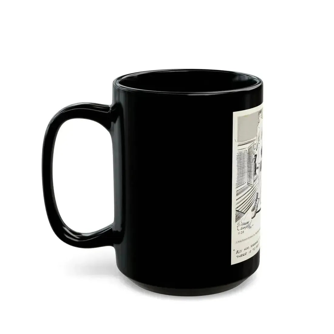 Cuties Daily Comic Strip, 1962 (1) - Black Coffee Mug - Go Mug Yourself