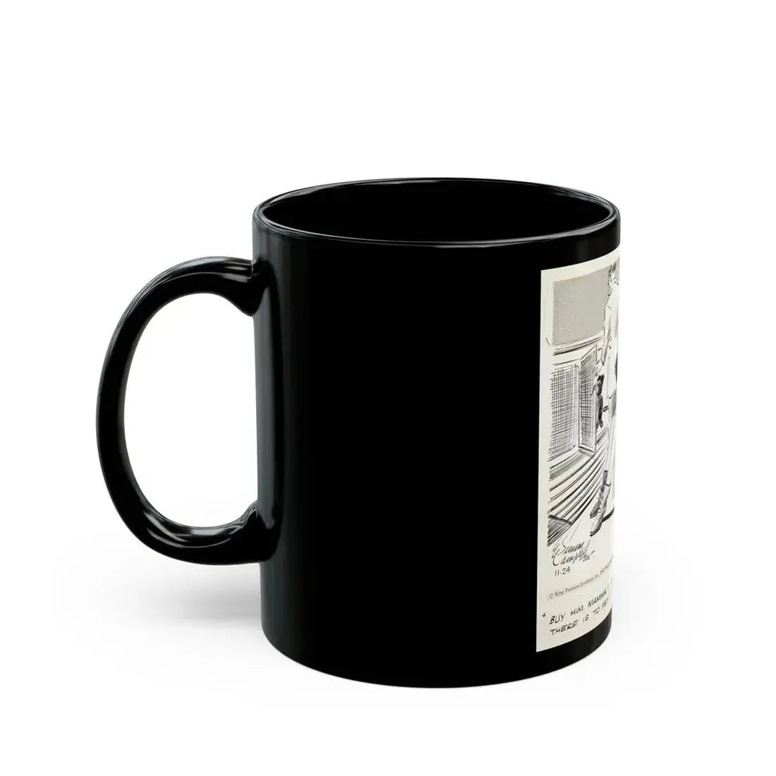 Cuties Daily Comic Strip, 1962 (1) - Black Coffee Mug - Go Mug Yourself