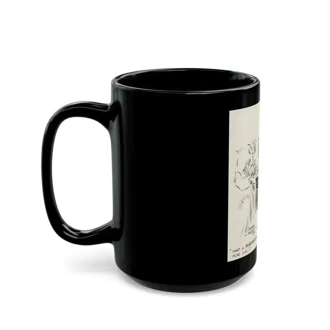 Cuties Daily Comic Strip, 1963 - Black Coffee Mug - Go Mug Yourself