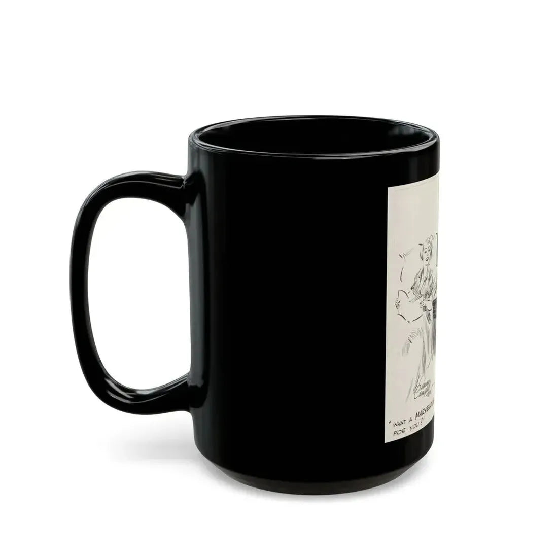 Cuties Daily Comic Strip, 1963 - Black Coffee Mug - Go Mug Yourself