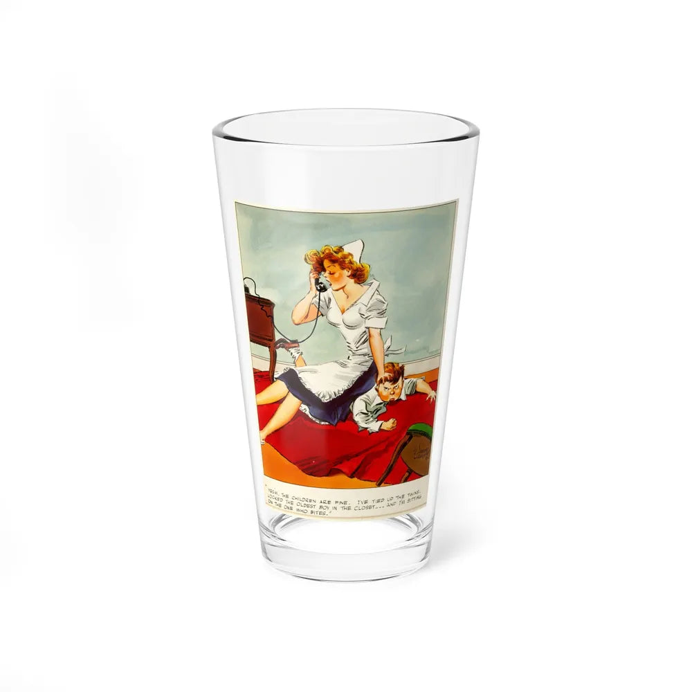 Cuties Hand Colored Daily Comic Strip, 1952 (1) - Pint Glass 16oz-16oz-Go Mug Yourself