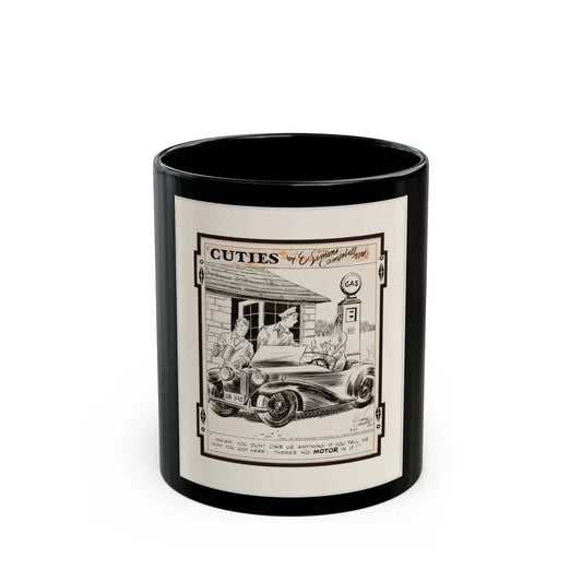Cuties Single-Panel Comic Strip - Black Coffee Mug 11oz - Go Mug Yourself