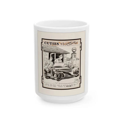Cuties Single-Panel Comic Strip - White Coffee Mug 15oz - Go Mug Yourself