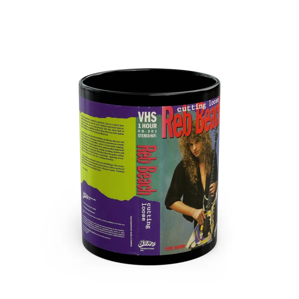 CUTTING LOOSE REB BEACH (VHS COVER) - Black Coffee Mug-11oz-Go Mug Yourself