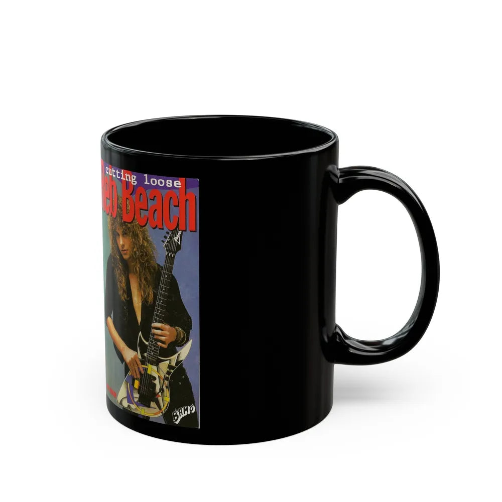 CUTTING LOOSE REB BEACH (VHS COVER) - Black Coffee Mug-Go Mug Yourself