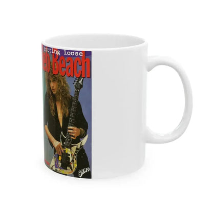 CUTTING LOOSE REB BEACH (VHS COVER) - White Coffee Mug - Go Mug Yourself