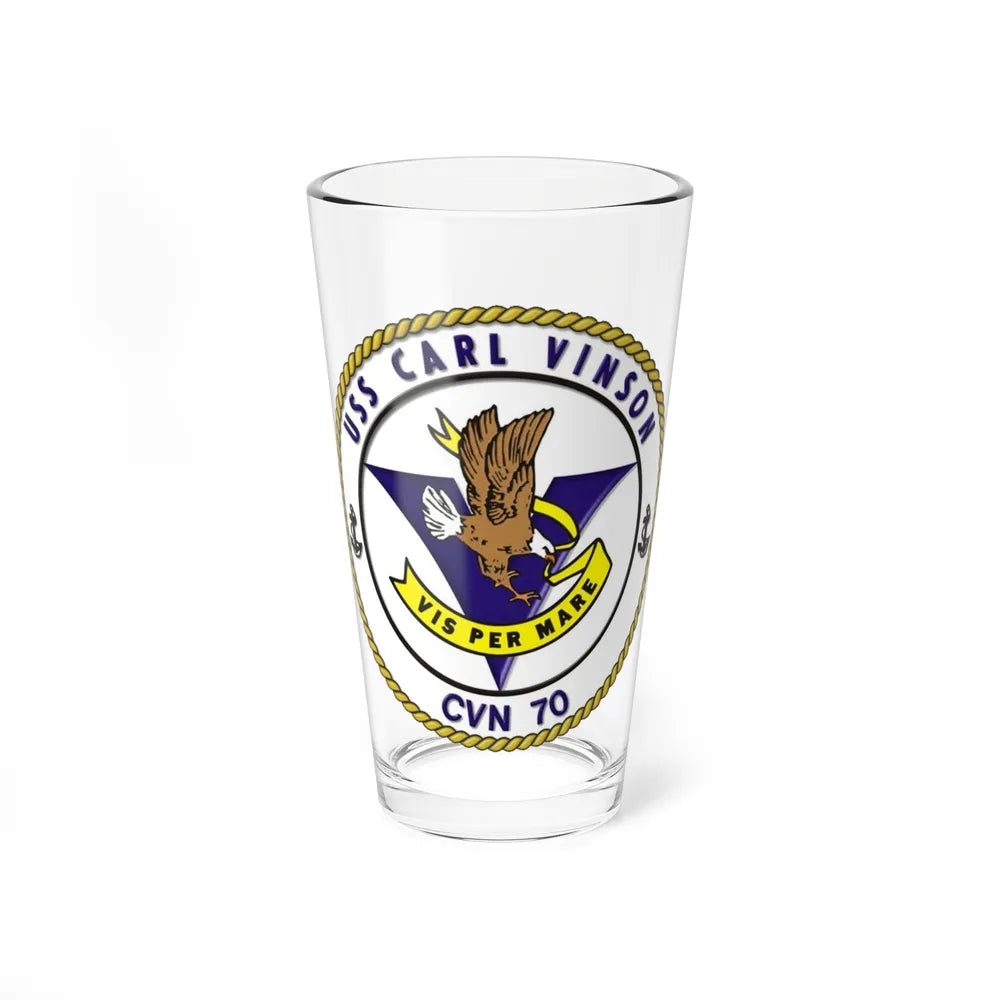 CVN 70 USS Carl Vinson 1982 (U.S. Navy) Pint Glass 16oz-16oz-Go Mug Yourself