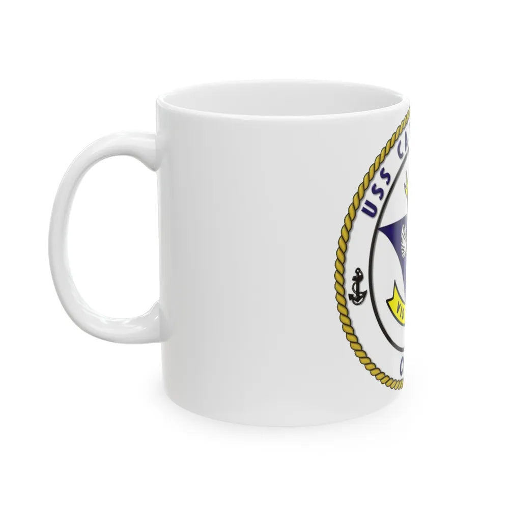 CVN 70 USS Carl Vinson 1982 (U.S. Navy) White Coffee Mug-Go Mug Yourself