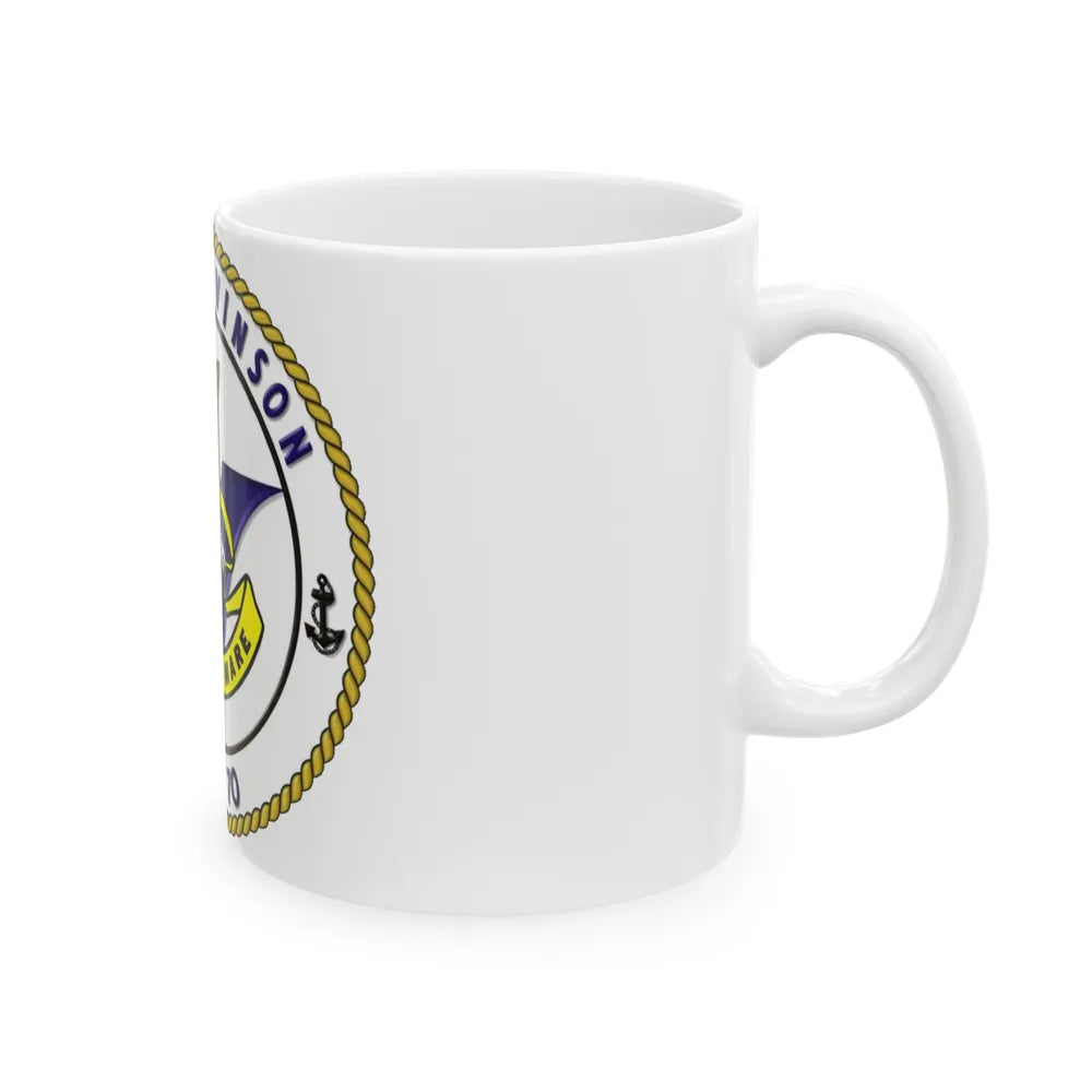 CVN 70 USS Carl Vinson 1982 (U.S. Navy) White Coffee Mug-Go Mug Yourself