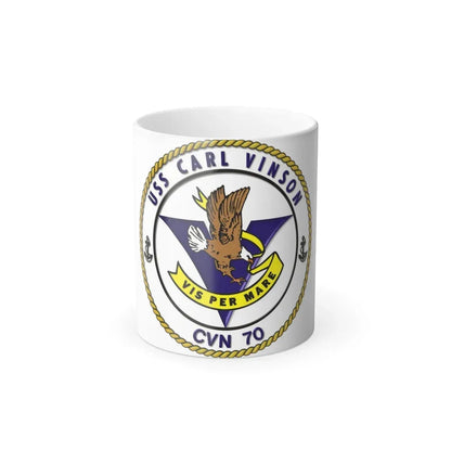 CVN 70 USS Carl Vinson 1982 (U.S. Navy) Color Changing Mug 11oz Default Title 11oz - Go Mug Yourself