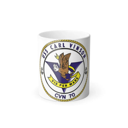CVN 70 USS Carl Vinson 1982 (U.S. Navy) Color Changing Mug 11oz Default Title 11oz - Go Mug Yourself