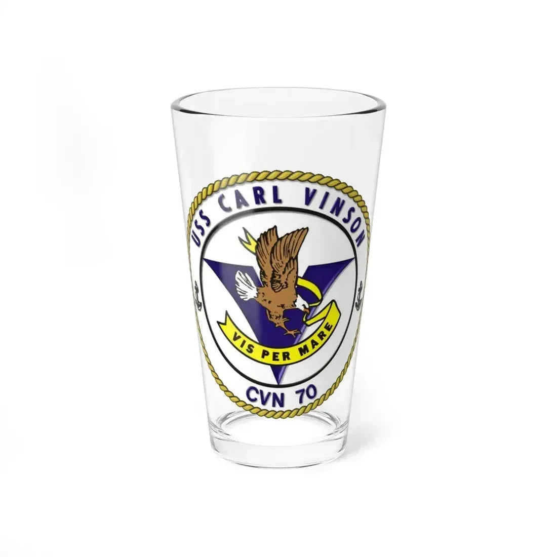 CVN 70 USS Carl Vinson 1982 (U.S. Navy) Pint Glass 16oz 16oz - Go Mug Yourself