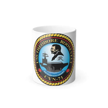 CVN 71 USS Theodore Roosevelt 1986 (U.S. Navy) Color Changing Mug 11oz Default Title 11oz - Go Mug Yourself