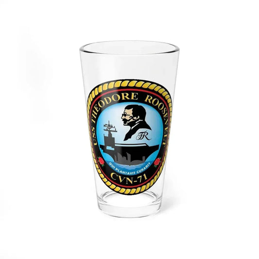 CVN 71 USS Theodore Roosevelt 1986 (U.S. Navy) Pint Glass 16oz 16oz - Go Mug Yourself
