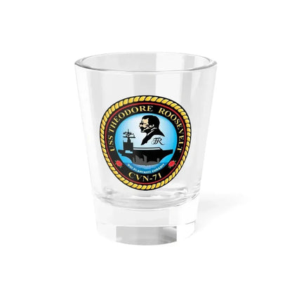 CVN 71 USS Theodore Roosevelt 1986 (U.S. Navy) Shot Glass 1.5oz 1.5oz - Go Mug Yourself