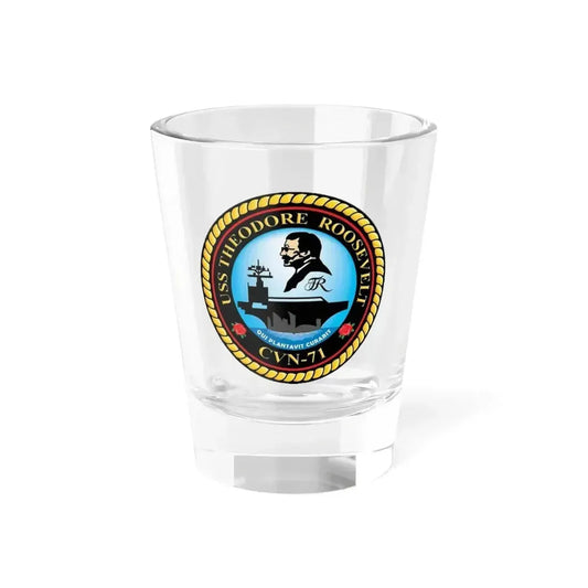 CVN 71 USS Theodore Roosevelt 1986 (U.S. Navy) Shot Glass 1.5oz 1.5oz - Go Mug Yourself