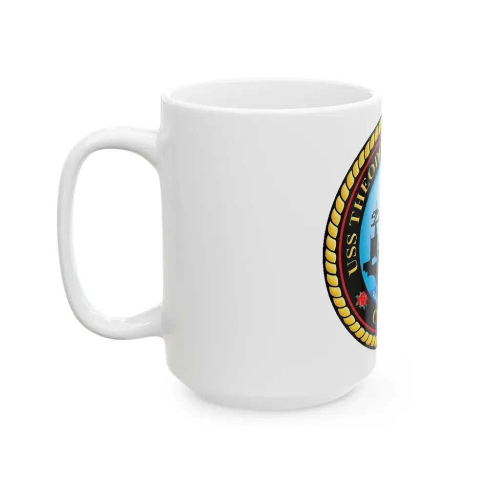 CVN 71 USS Theodore Roosevelt 1986 (U.S. Navy) White Coffee Mug - Go Mug Yourself