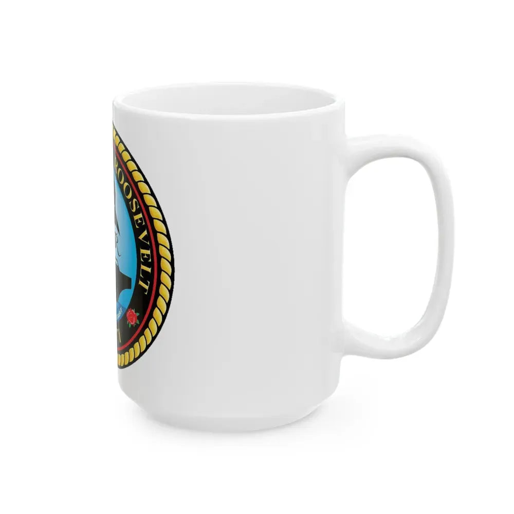 CVN 71 USS Theodore Roosevelt 1986 (U.S. Navy) White Coffee Mug - Go Mug Yourself