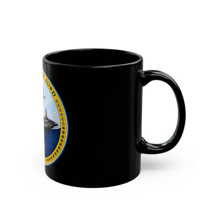 CVN 78 USS Gerald R Ford 2017 (U.S. Navy) Black Coffee Mug-Go Mug Yourself