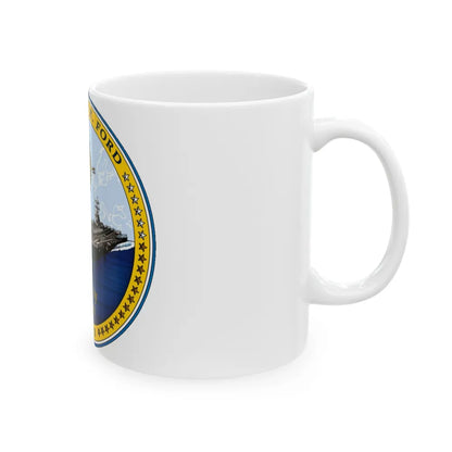 CVN 78 USS Gerald R Ford 2017 (U.S. Navy) White Coffee Mug-Go Mug Yourself