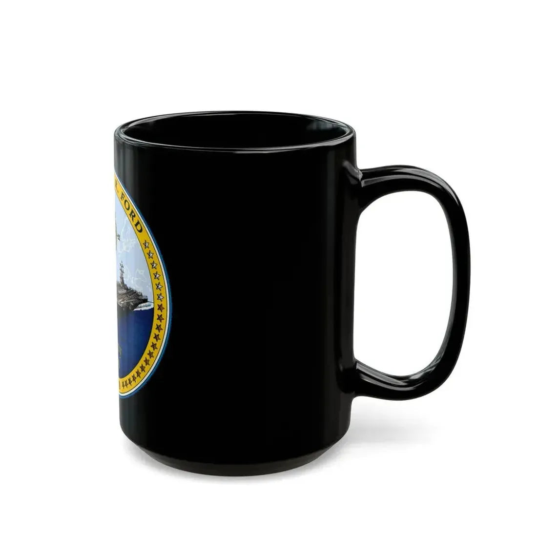 CVN 78 USS Gerald R Ford 2017 (U.S. Navy) Black Coffee Mug - Go Mug Yourself