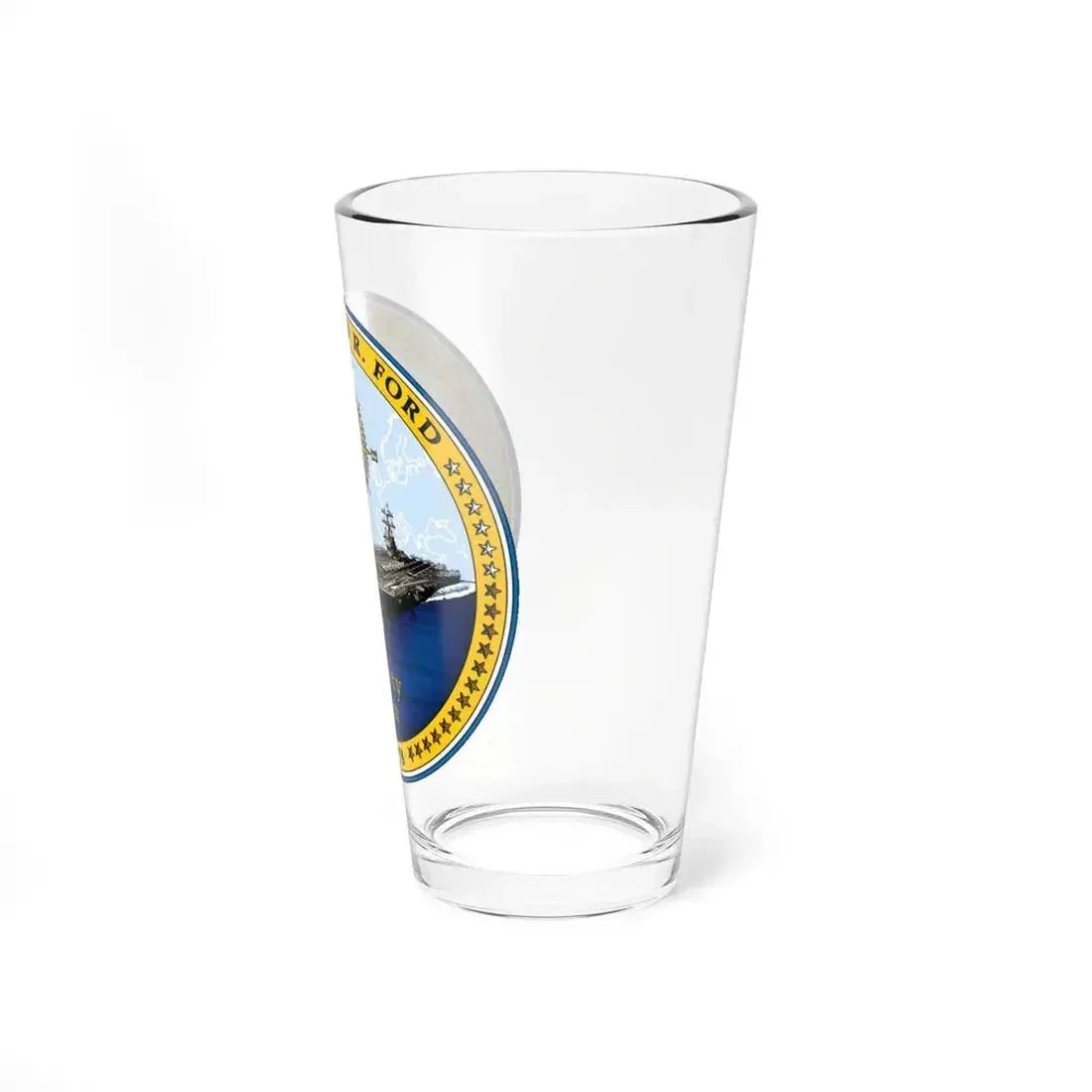 CVN 78 USS Gerald R Ford 2017 (U.S. Navy) Pint Glass 16oz - Go Mug Yourself