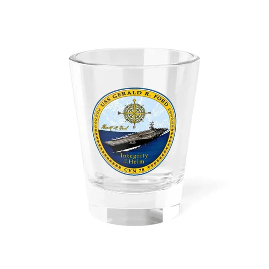 CVN 78 USS Gerald R Ford 2017 (U.S. Navy) Shot Glass 1.5oz 1.5oz - Go Mug Yourself