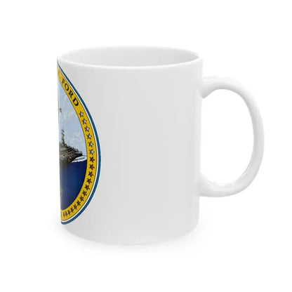 CVN 78 USS Gerald R Ford 2017 (U.S. Navy) White Coffee Mug - Go Mug Yourself