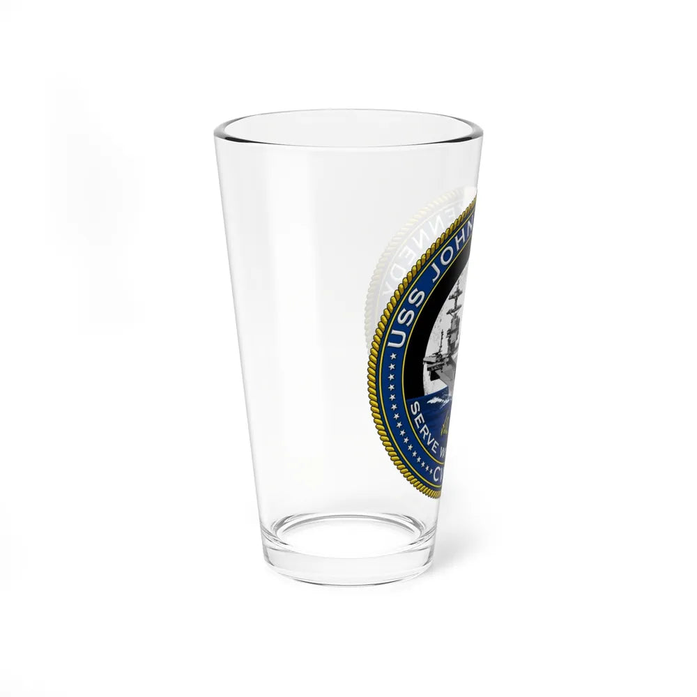 CVN 79 USS John F Kennedy (U.S. Navy) Pint Glass 16oz-Go Mug Yourself