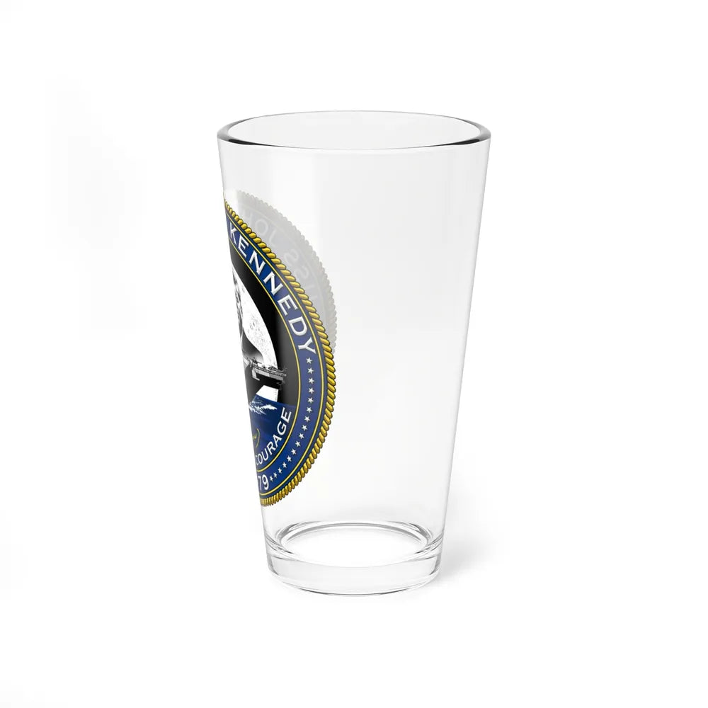 CVN 79 USS John F Kennedy (U.S. Navy) Pint Glass 16oz-Go Mug Yourself