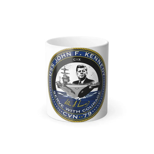CVN 79 USS John F Kennedy (U.S. Navy) Color Changing Mug 11oz Default Title 11oz - Go Mug Yourself